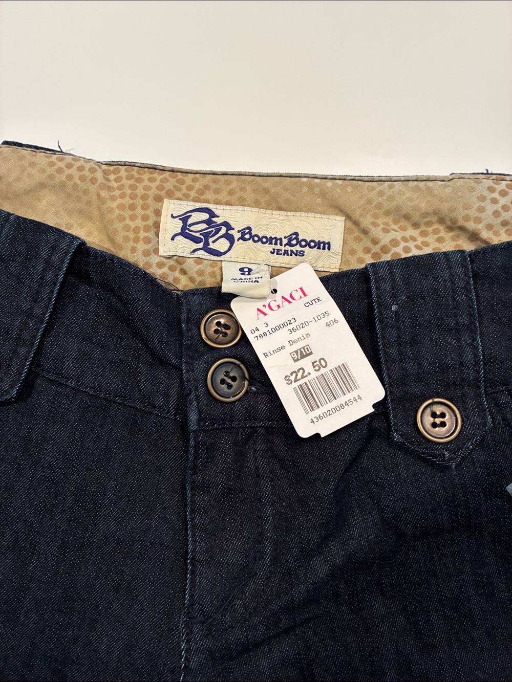 Boom Boom Jeans Women's Dark Indigo Denim Shorts